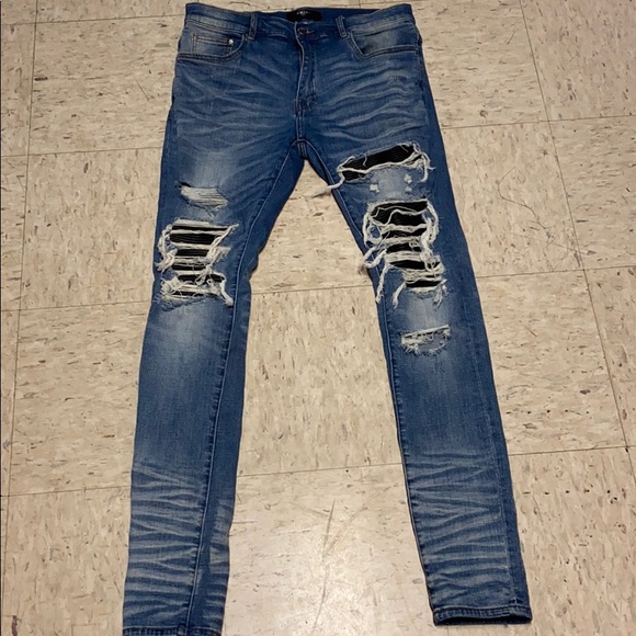 amiri mx1 blue jeans